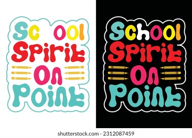 Trendy and Personalized T-Shirt Designs for Students and Teachers. Back to school t shirt design vector.