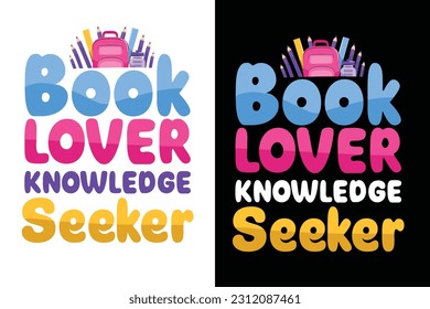 Trendy and Personalized T-Shirt Designs for Students and Teachers. Back to school t shirt design vector.