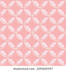 Trendy petal floral shadow retro with curve geometric pattern textur seamless abstract background design for fabric, scarf, carpet, rug , wallpaper cover 
