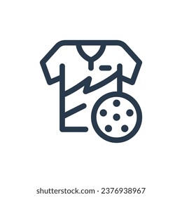Ilustración del icono de la colección de vectores de la colección de prendas de bolas de bolas de moda