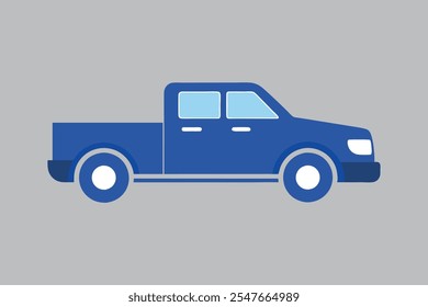 Trendy Pickup Truck icon vector art illustration.