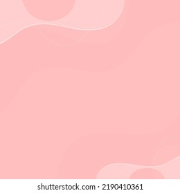 Trendy pink abstract square template with pastel paper concept.