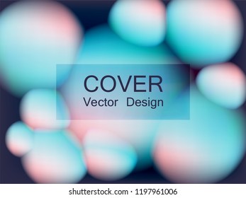 Trendy pink blue geometric elements cover background. Eps10 vector illustration