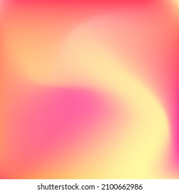 Trendy Pink Vibrant Watercolor Neon Wallpaper. Orange Sunrise Bright Pastel Liquid Swirl Gradient Mesh. Sunset Fluid Peach Flow Red Gradient Backdrop. Yellow Warm Curve Color Smooth Surface.