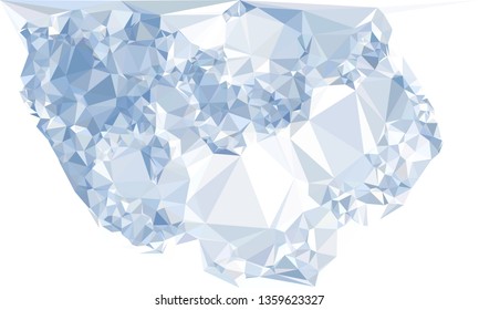 Trendy polygonal background with abstract mosaic pattern. Blank space for text.