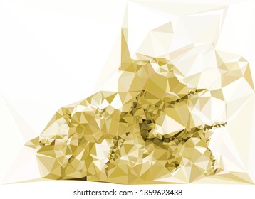 Trendy polygonal background with abstract mosaic pattern. Blank space for text.