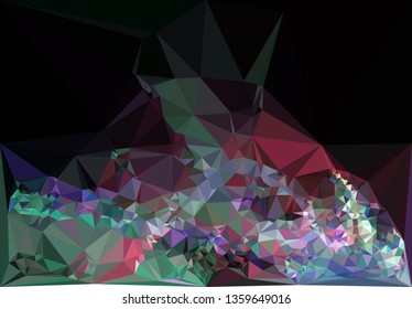 Trendy polygonal background with abstract mosaic pattern. Blank space for text.