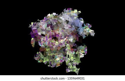 Trendy polygonal background with abstract mosaic pattern. Blank space for text.