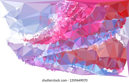 Trendy polygonal background with abstract mosaic pattern. Blank space for text.