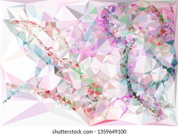 Trendy polygonal background with abstract mosaic pattern. Blank space for text.