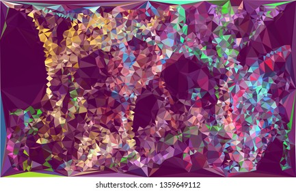 Trendy polygonal background with abstract mosaic pattern. Blank space for text.