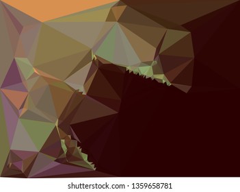 Trendy polygonal background with abstract mosaic pattern. Blank space for text.