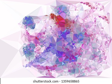 Trendy polygonal background with abstract mosaic pattern. Blank space for text.