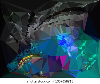 Trendy polygonal background with abstract mosaic pattern. Blank space for text.