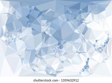 Trendy polygonal blue background with abstract mosaic pattern. Blank space for text.