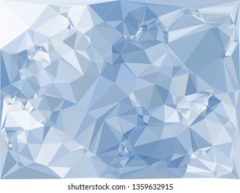 Trendy polygonal blue background with abstract mosaic pattern. Blank space for text.