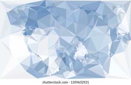 Trendy polygonal blue background with abstract mosaic pattern. Blank space for text.