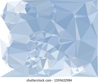 Trendy polygonal blue background with abstract mosaic pattern. Blank space for text.