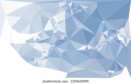 Trendy polygonal blue background with abstract mosaic pattern. Blank space for text.