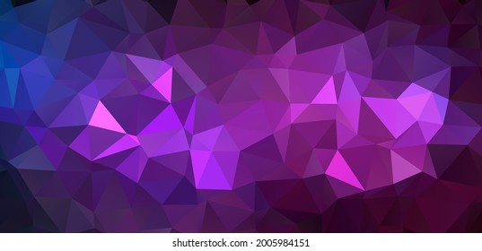Fondo poligonal moderno. Ilustración de galaxia geométrica colorida
