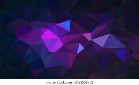 Fondo poligonal moderno. Ilustración de galaxia geométrica colorida