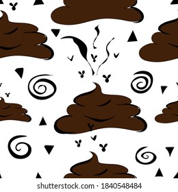 
trendy poop pattern seamless pattern. Wallpaper design, fabrics