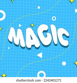 Trendy poster design with motivation lettering.