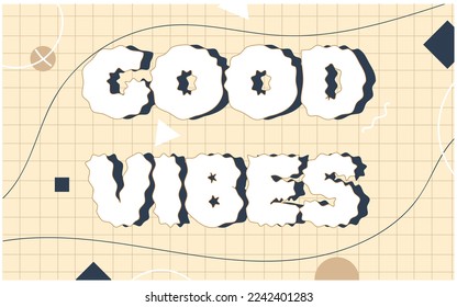 Trendy poster design with motivation lettering.