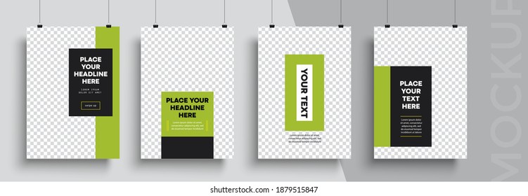Trendy poster template. Easy to adapt to brochure, annual report, magazine, poster, card, corporate presentation, portfolio, flyer, banner, website, app