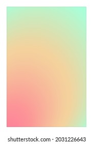 Trendy poster with vibrant colors radial gradient