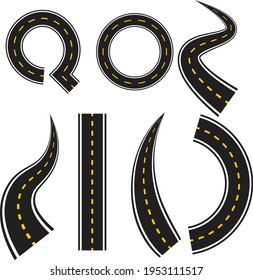Trendy Premium Vector Road Illustration