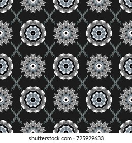 Trendy print. Beautiful pattern for decoration and design. Exquisite pattern of watercolor sketches of the flower. Watercolor seamless pattern. Vintage.