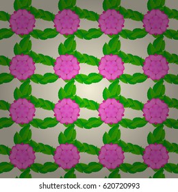 Trendy print on a beige background. Watercolor seamless pattern with flowers. Beautiful pattern for decoration and design. Exquisite pattern with flowers in vintage style.