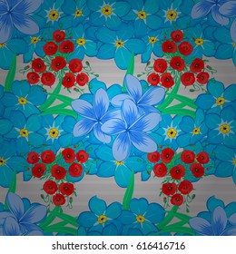 Trendy print on a gray background. Exquisite pattern with plumeria flowers in vintage style. Watercolor seamless pattern with plumeria flowers. Beautiful pattern for decoration and design.