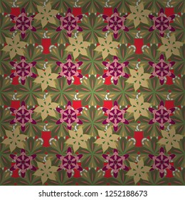 Trendy print in purple, green and beige colors. Exquisite pattern, watercolor sketch with flowers, vintage style. Beautiful pattern for decoration and design. Watercolor seamless pattern with flowers.