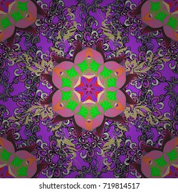 Trendy print. Vintage. Beautiful pattern for decoration and design. Watercolor seamless pattern. Exquisite pattern of watercolor sketches of the flower.