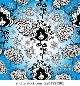 Trendy print. Vintage. Vector illustration. Beautiful pattern for decoration and design. Exquisite pattern of watercolor sketches of the flower. Watercolor seamless pattern.