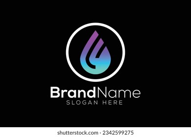 Trendy and Professional Colorful letter F technology logo design vector template