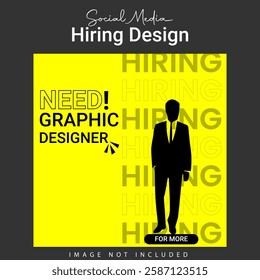 Trendy , Professional, Downloadable We are Hiring" Design Templates Announcement Templates - Editable Job post design, Customizable and Eye catching and customizable  hiring ads templates 