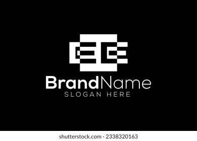 Trendy and Professional letter E E logo design vector template
