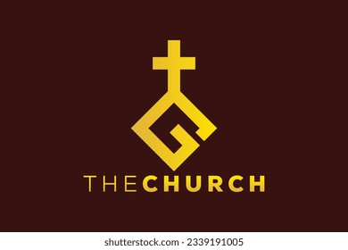 Trendy and Professional letter G church sign Christian and peaceful vector logo
