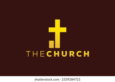 Trendy and Professional letter J church sign Christian and peaceful vector logo