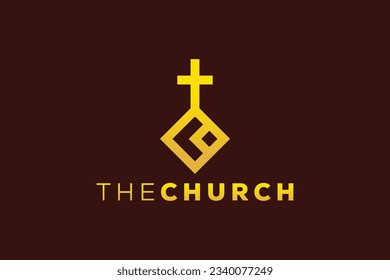 Trendy and Professional letter K church sign Christian and peaceful vector logo