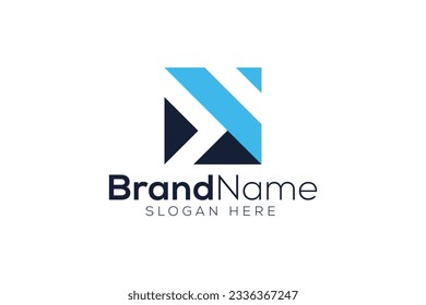 Trendy Professional letter N arrow logo design vector template