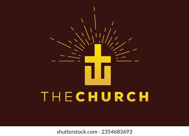 Trendy and Professional letter W church sign Christian and peaceful vector logo design