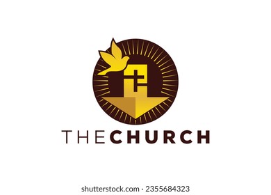 Trendy and Professional letter Z church sign Christian and peaceful vector logo design