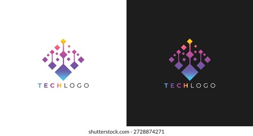 Trendy Professional Modern Technology Logo for Professional and Creative Digital Branding