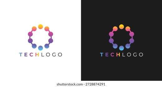 Logotipo moderno de la Tecnología del Profesional de moda para el Profesional y la marca digital creativa