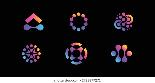 Trendy Professional Modern Technology Logo Collection for Professional and Creative Digital Branding
