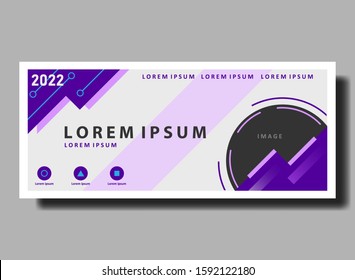 trendy purple vector banners. Vector design illustration EPS10